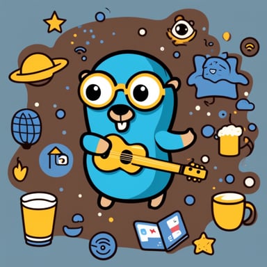 Go Blue Gopher with Instagram, TikTok, and Google logos all around.