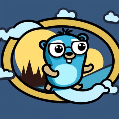 Go Blue Gopher with Instagram, TikTok, and Google logos all around.
