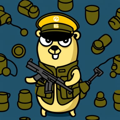 Go Blue Gopher military