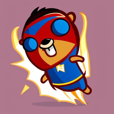Go Blue Gopher as Flash Superhero