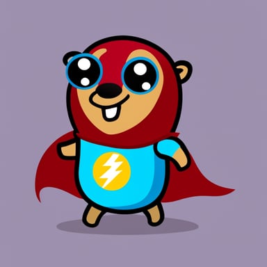 Go Blue Gopher as Flash Superhero