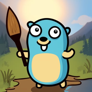 Go Blue Gopher as Avatar Happy Gopher.