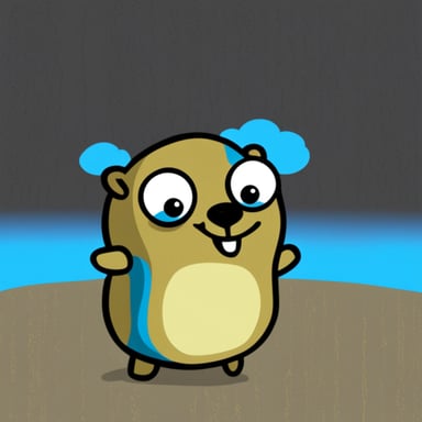 Go Blue Gopher as Avatar Happy Gopher.
