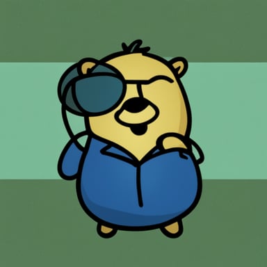 Draw a cool Go Blue Gopher for a profile photo.