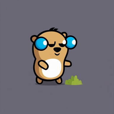 Go Blue Gopher in Golang gopher pixel art style.