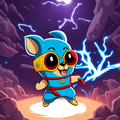 Go Blue Gopher as a Super Saiyan