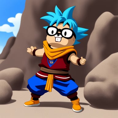 Go Blue Gopher as Goku