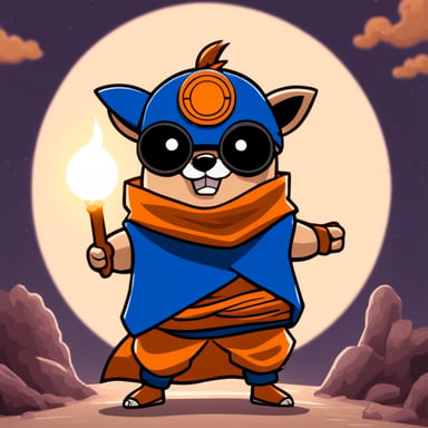 Go Blue Gopher as Goku