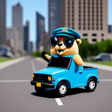 Go Blue Gopher as the traffic operator gopher.