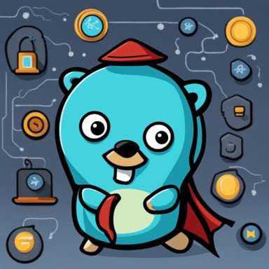The Go Blue Gopher as a unique DNS service.