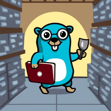 The Go Blue Gopher as a unique DNS service.