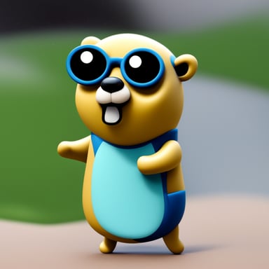 A boring Go Blue Gopher
