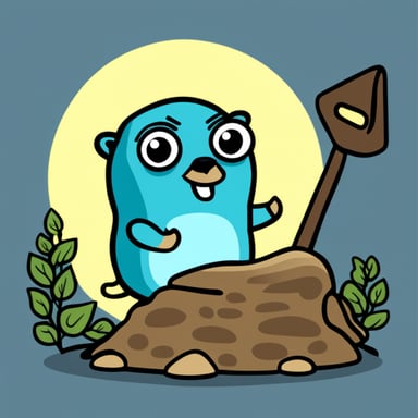 Go Blue Gopher as cryptography gopher