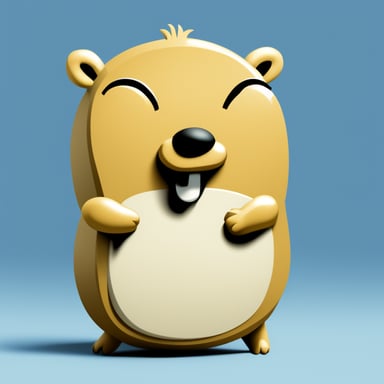 Go Blue Gopher as cryptography gopher