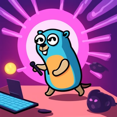 Go Blue Gopher as cryptography gopher