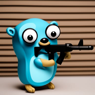 Go Blue Gopher held hostage.