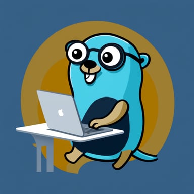 Go Blue Gopher coding React.