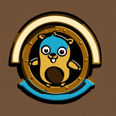 Go Blue Gopher's logo is shaped like a gong, reverberating with sound. It's round, embodying the essence of a gong.