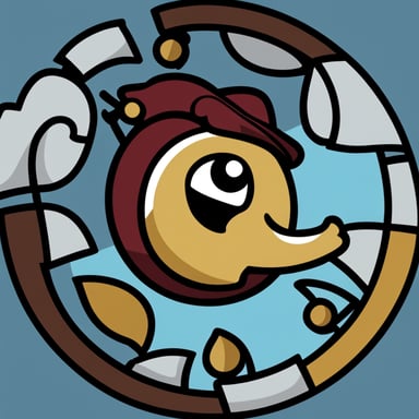 Go Blue Gopher's logo is shaped like a gong, reverberating with sound. It's round, embodying the essence of a gong.