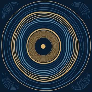 Go Blue Gopher is the shape of a gong instrument that is reverberating with sound. Its logo captures the essence of sound waves emanating from the center, embodying the energy and spirit of the Go Blue Gopher.