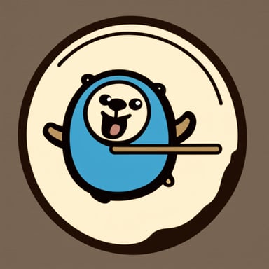 The Go Blue Gopher logo is shaped like a gong.