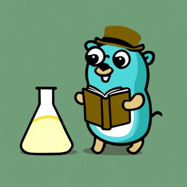 Go Blue Gopher as the mathematician
