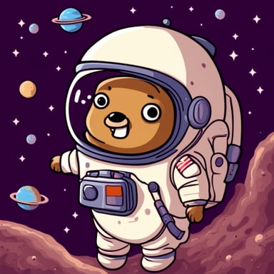 Go Blue Gopher in space with a space suit, you should still see the face.