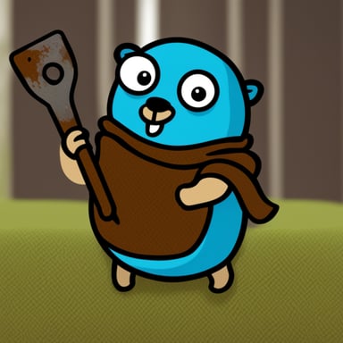 Go blue gopher as rust gopher.