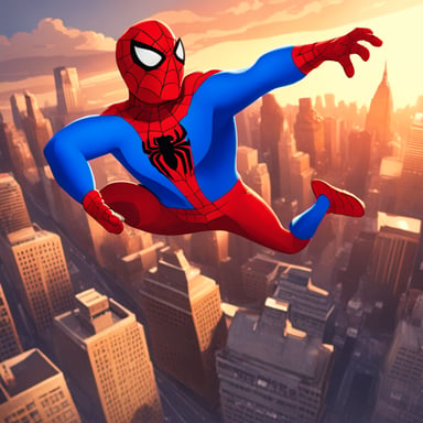 Go Blue Gopher as Spider-Man swings into action, saving the city with agility and grace.