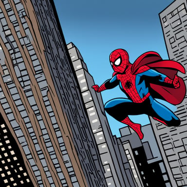 Go Blue Gopher as Spider-Man swings into action, saving the city with agility and grace.