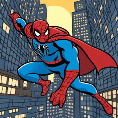 Go Blue Gopher as Spider-Man swings into action, saving the city with agility and grace.