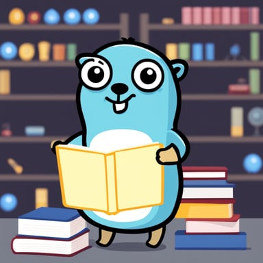 Go Blue Gopher as a transgender girl coding