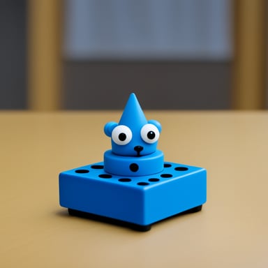 Go Blue Gopher is playing the towers of Hanoi.