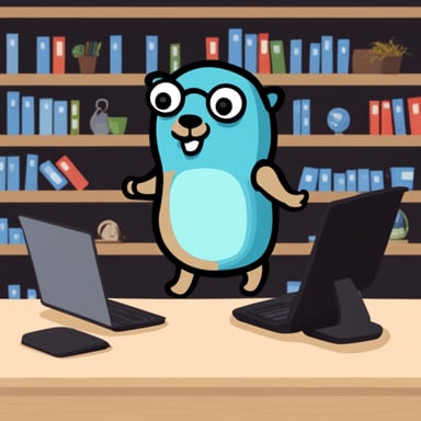 Go Blue Gopher checking code security.
