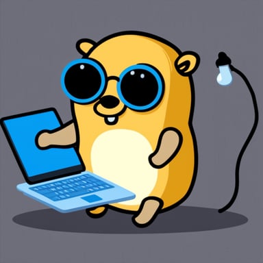 Go Blue Gopher checking code security.