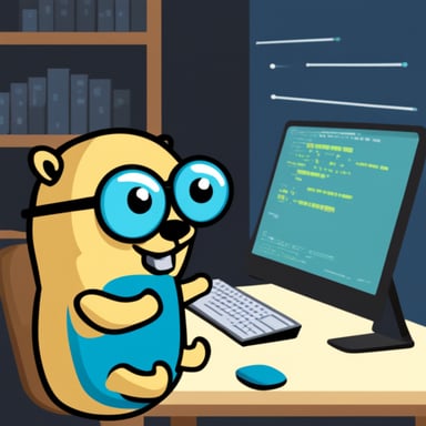 Go Blue Gopher checking code security.