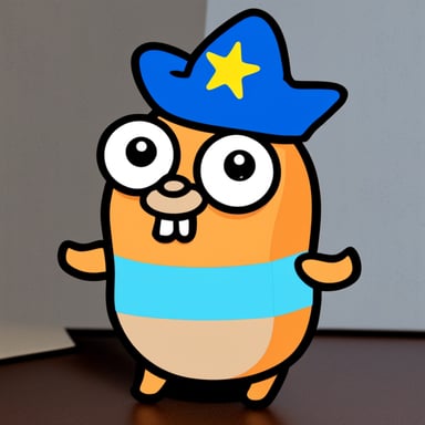 Go Blue Gopher as Patrick Star.