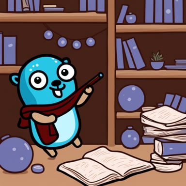 Go blue gopher as blue avatar