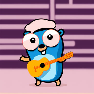 Go blue gopher as blue avatar