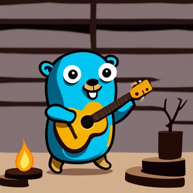Go blue gopher as blue avatar