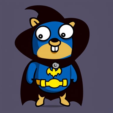 Go Blue Gopher as Batman