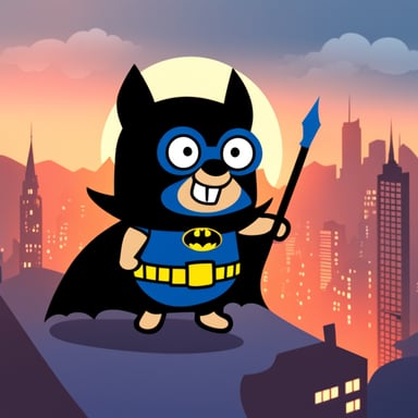 Go Blue Gopher as Batman