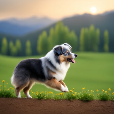Go Blue Gopher is seen working as an Australian Shepherd.