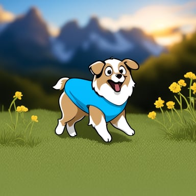 Go Blue Gopher is seen working as an Australian Shepherd.
