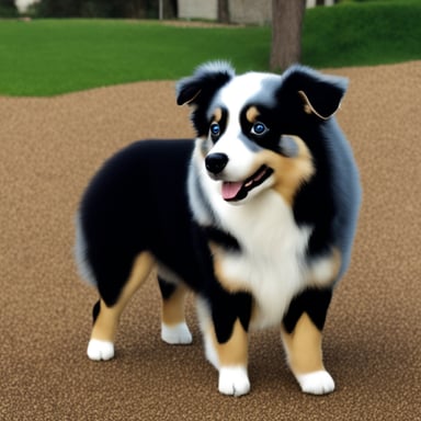 Go Blue Gopher is seen working as an Australian Shepherd.