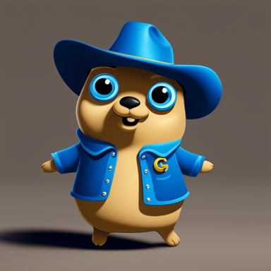I am creating a Git clone in Go, so I need Go Blue Gopher to represent Go and Git together.