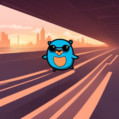 I am creating a Git clone in Go, so I need Go Blue Gopher to represent Go and Git together.
