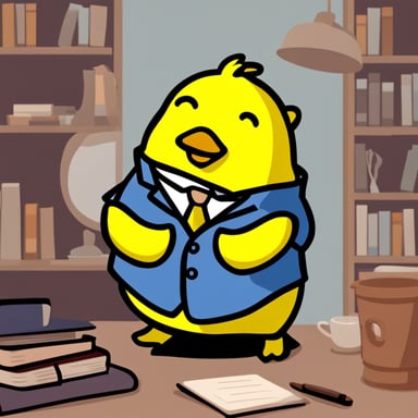 Go Blue Gopher disguised as a yellow duck.