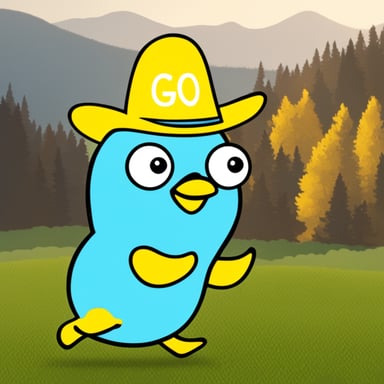 Go Blue Gopher disguised as a yellow duck.
