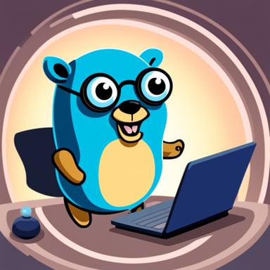 Go Blue Gopher who is really intense about real-time tracking of IoT devices.